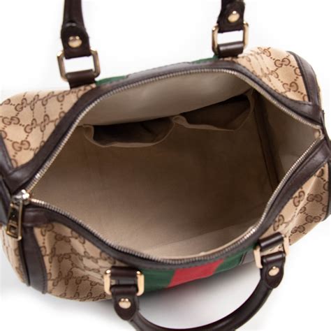 gucci speedy boston vintage|Gucci Boston bag canvas.